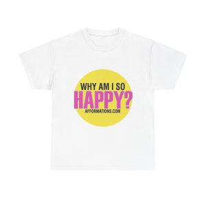 Why Am I So Happy? - Official Afformwear Men's White Cotton T-Shirt